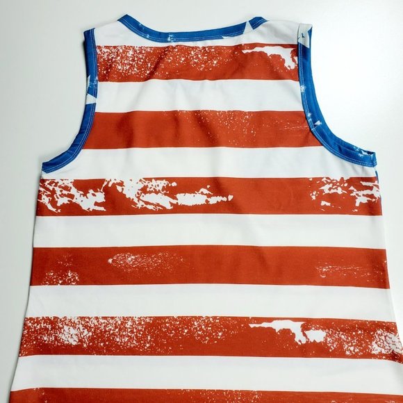 American Flag Sleeveless Tank Top Sz M - Picture 4 of 9